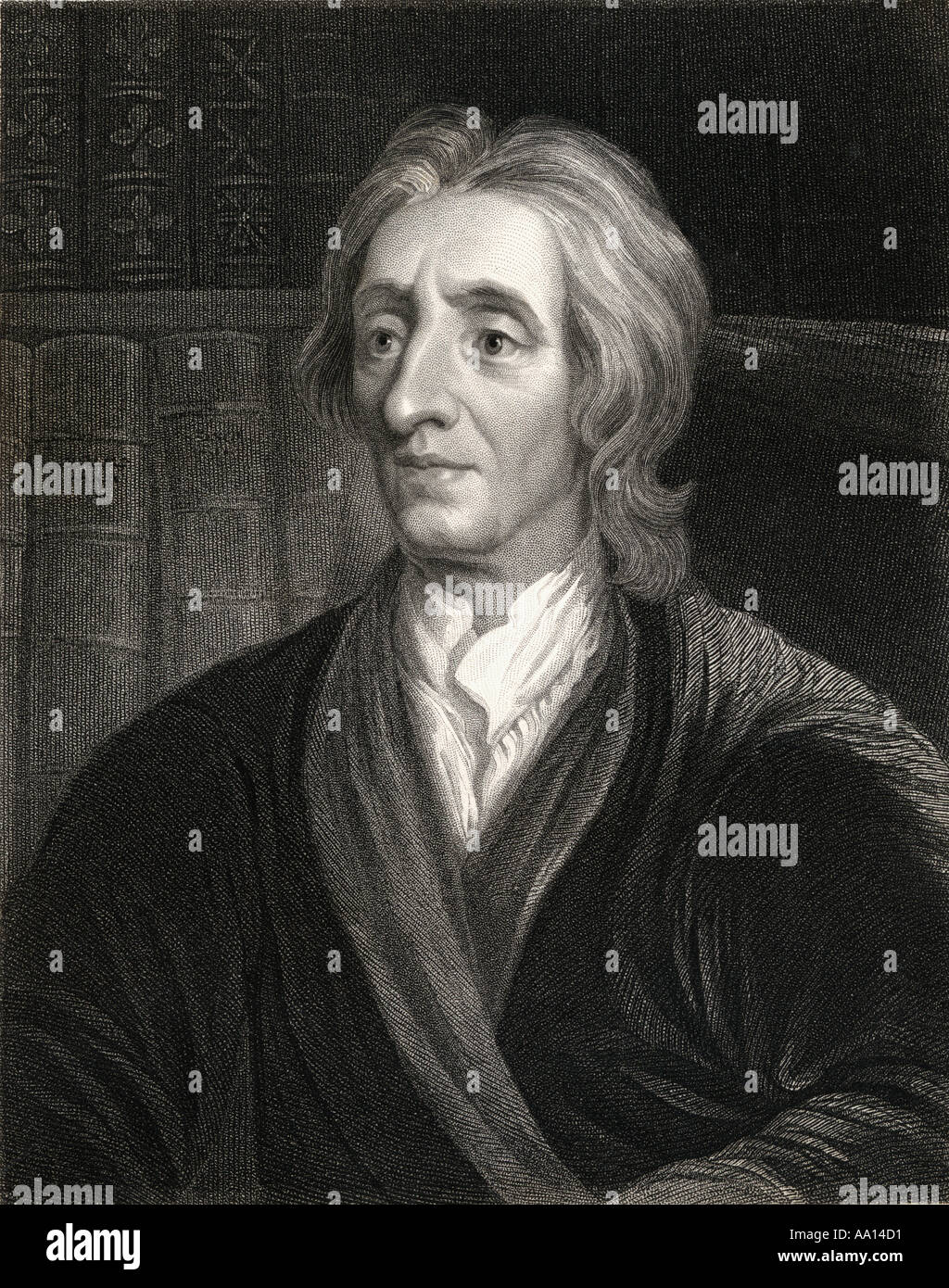 John Locke, 1632-1704. Englischer Philosoph und Arzt, der die Schule des Empirismus gegründet. Stockfoto