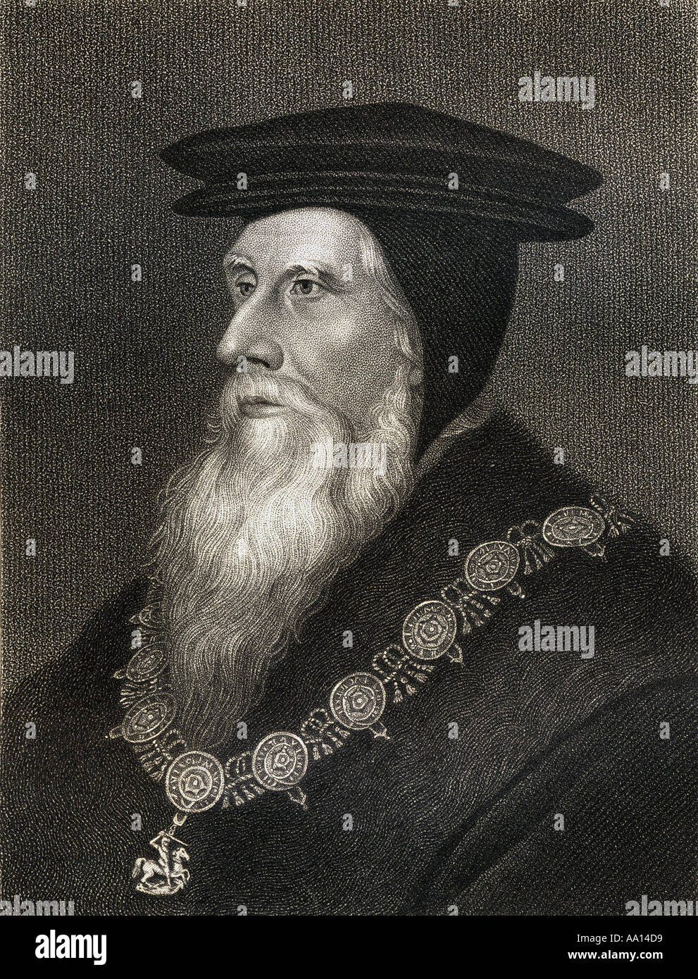 John Russell, 1. Earl of Bedford, 1485-1555. Gründer des Reichtums und der Größe des Hauses von Russell. Stockfoto
