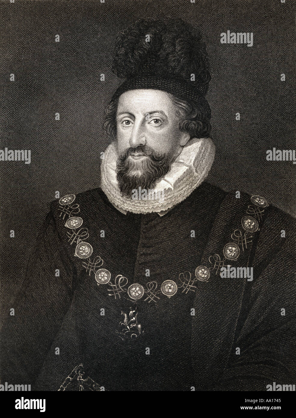 Admiral Thomas Howard, 1. Earl of Suffolk, 1561 - 1626. Herr Howard von Walden. Eine englische Kommandant während des Angriffs der Spanischen Armada Stockfoto