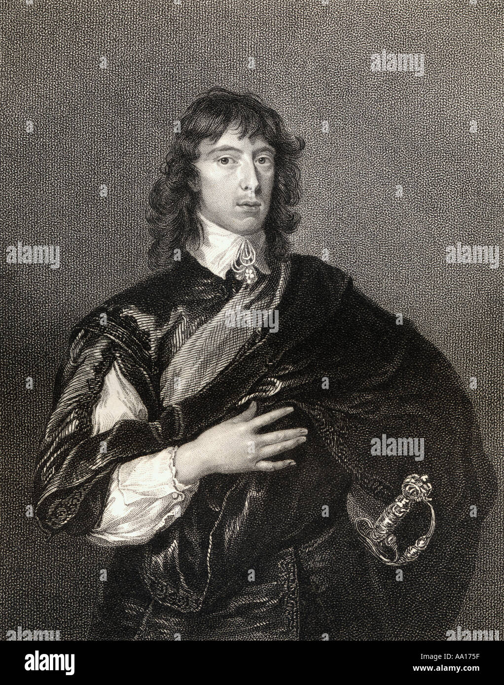 William Howard, 1st Viscount Stafford, 1614-1680. Falsch in Popish Plotand impliziert, die wegen Hochverrats hingerichtet. Stockfoto