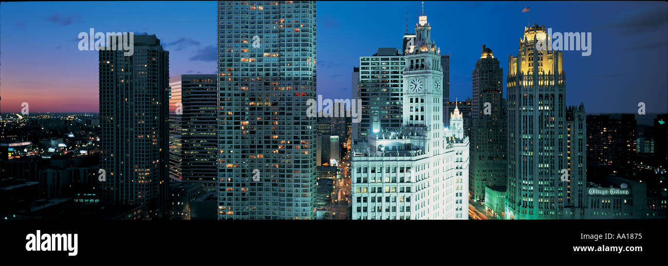 Skyline von Chicago USA Stockfoto