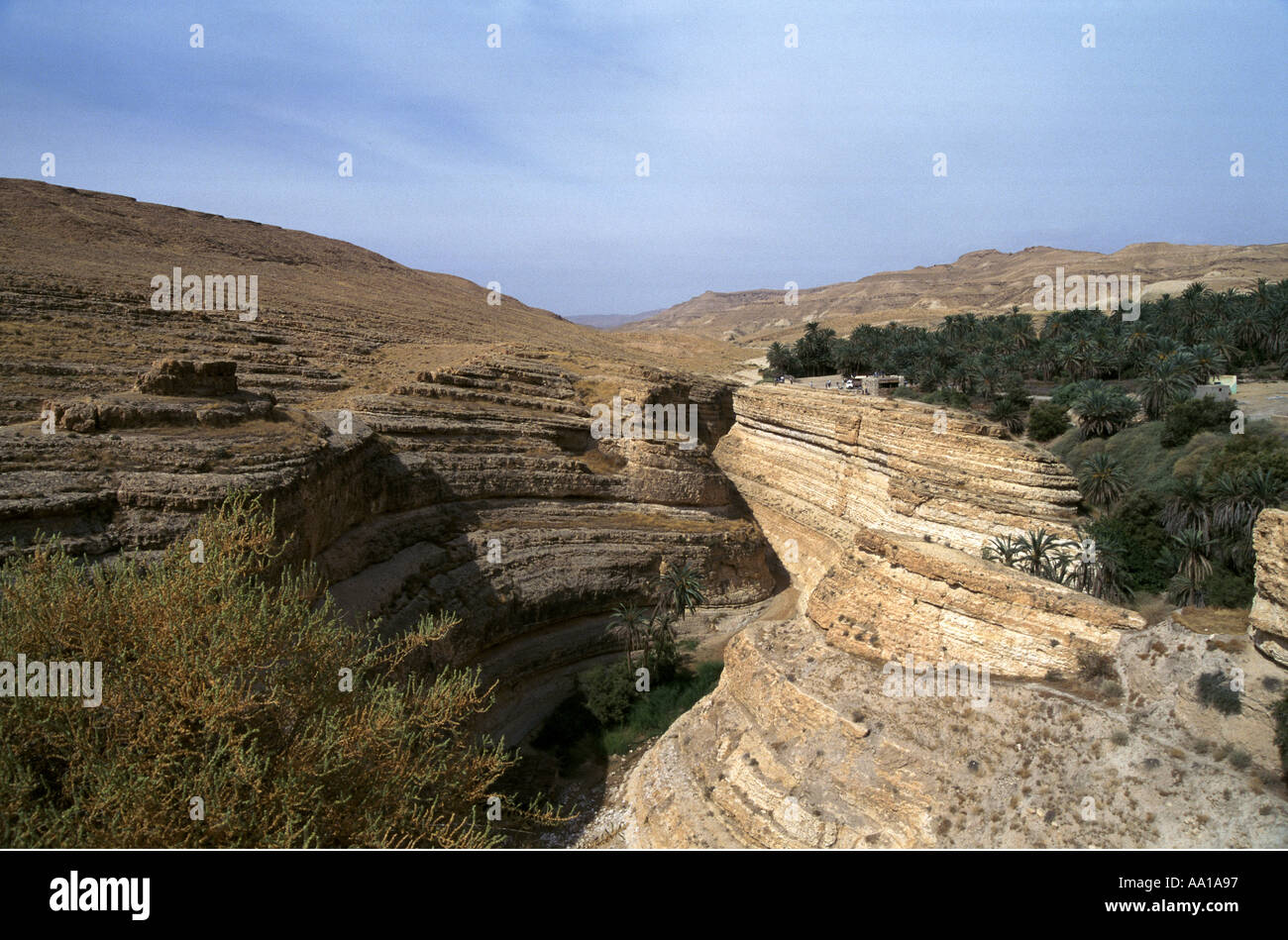Tunesien-Midès-Canyon Stockfoto