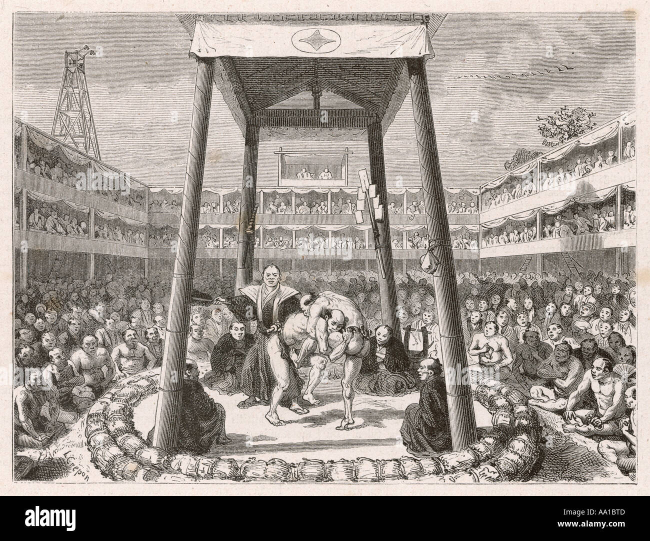 Japanischer Wrestler Stockfoto