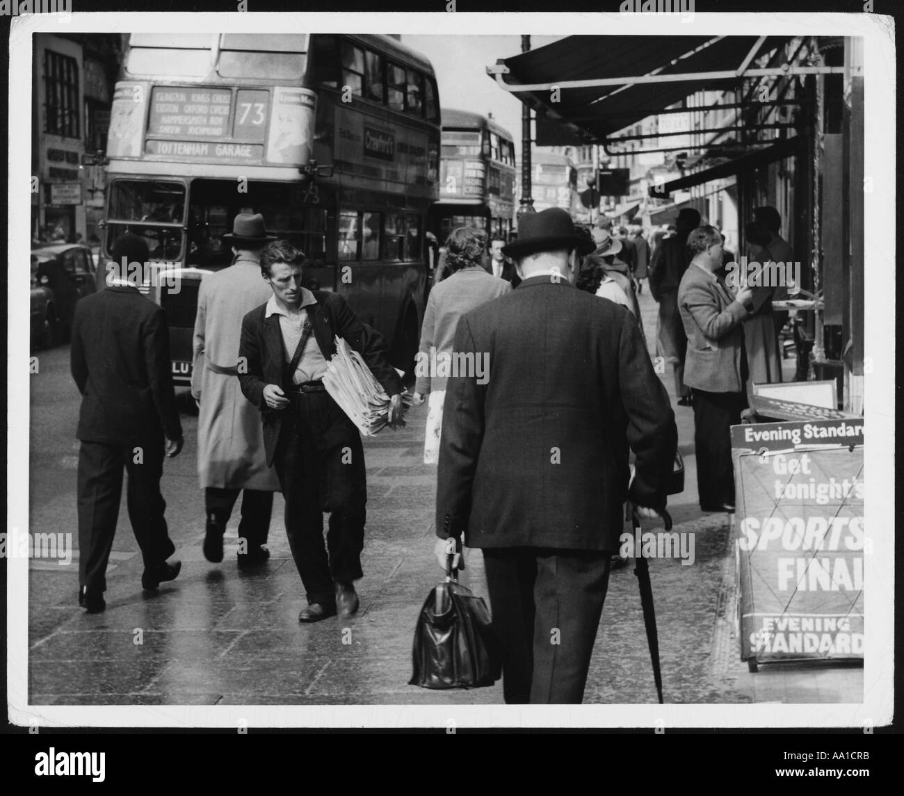 Busse auf der Oxford Street Stockfoto