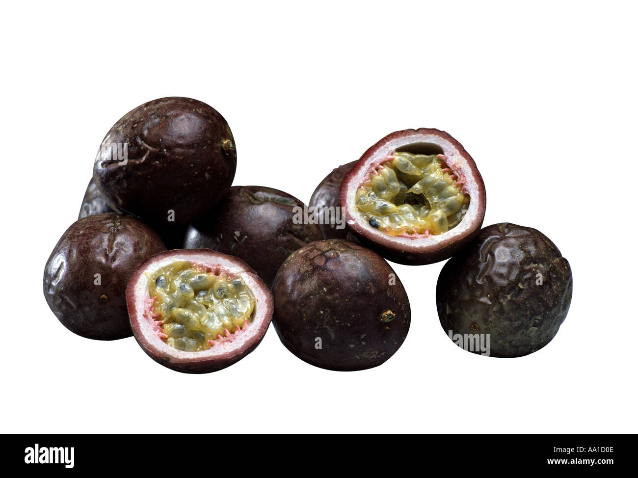 Passionsfrucht/Maracuja Stockfoto