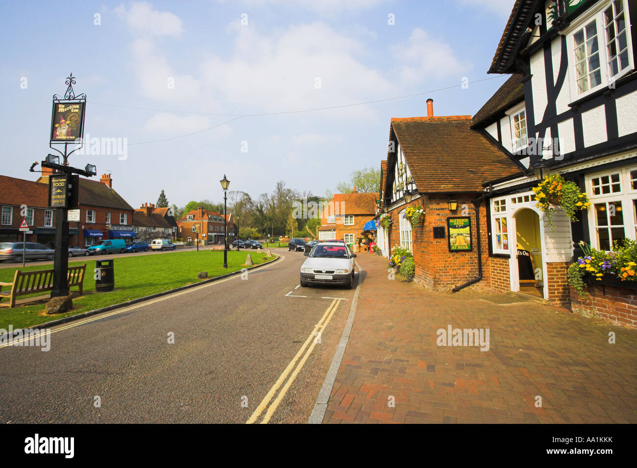 Merlins Höhle Pub Chalfont St Giles Stockfoto