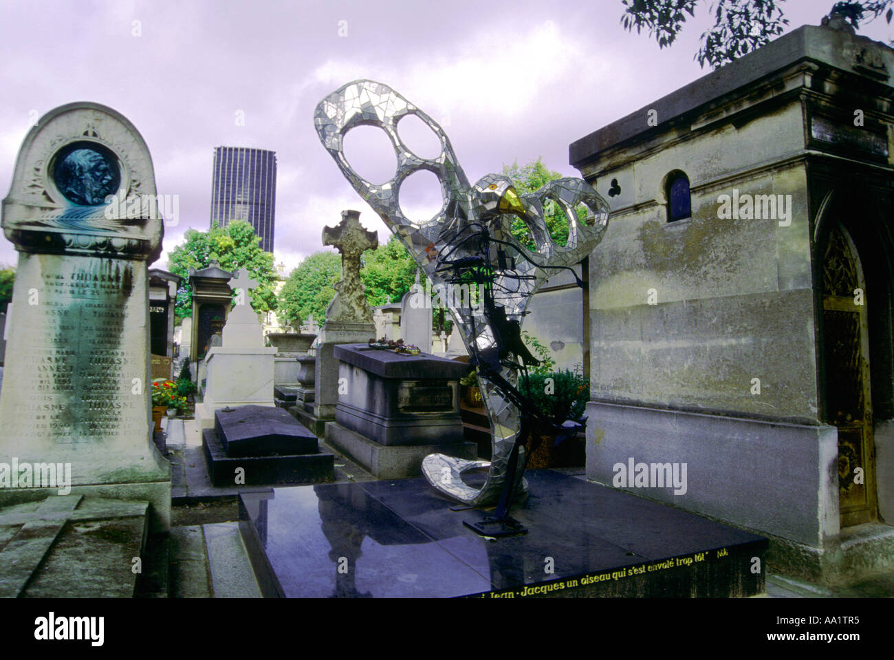 Frankreich, Paris, Gräber auf dem Friedhof Montparnasse Stockfoto