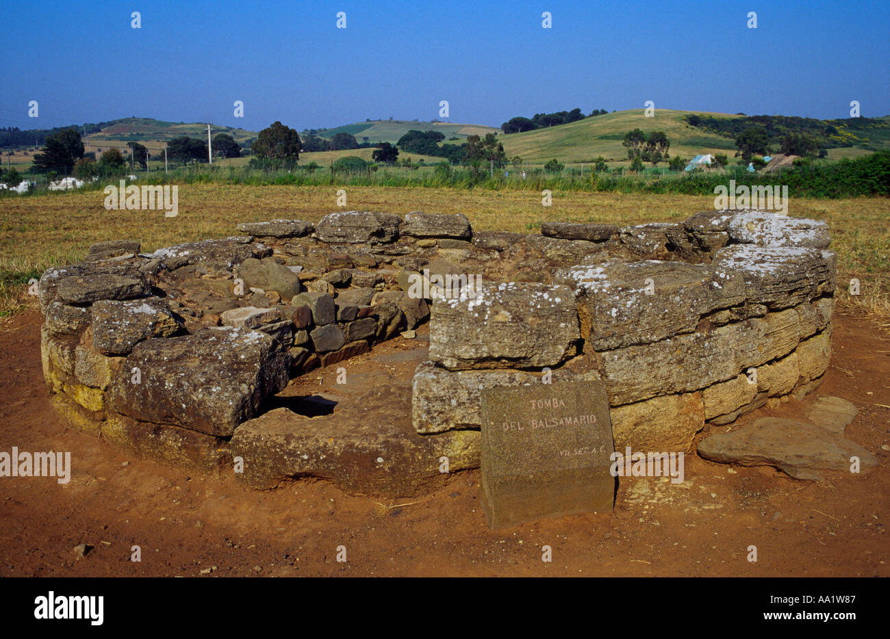Populonia Necropoli etruskischen Grab Toskana Italien Stockfoto