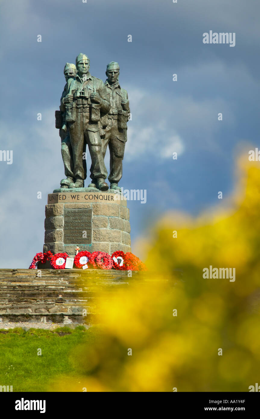 Commando Memorial, Spean Bridge, Lochaber, Highland, Schottland Stockfoto