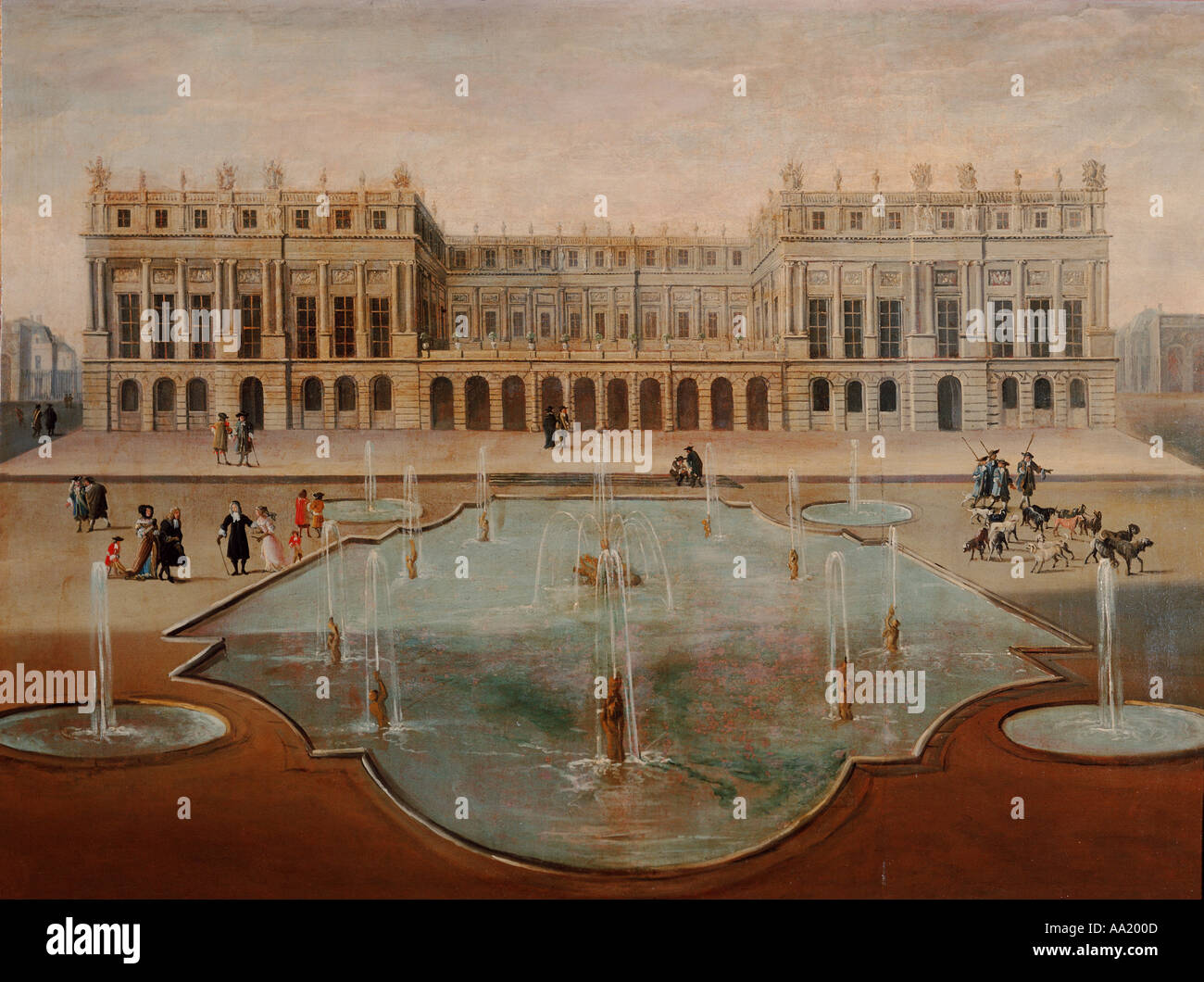 Palast von Versailles Château du Côté jardin Stockfoto