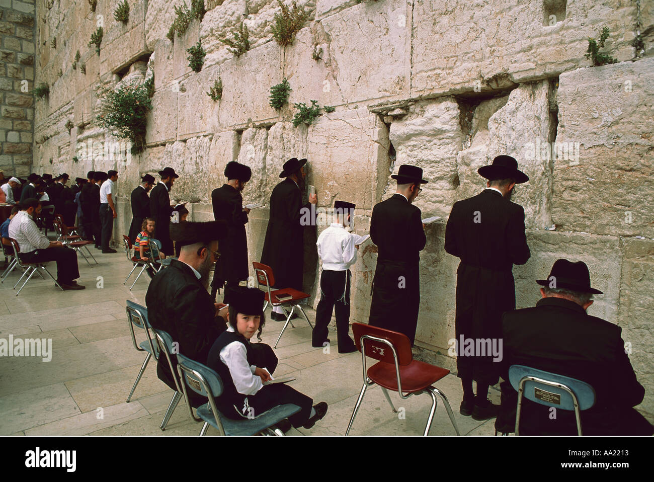 Israel Jerusalem die Klagemauer Stockfoto