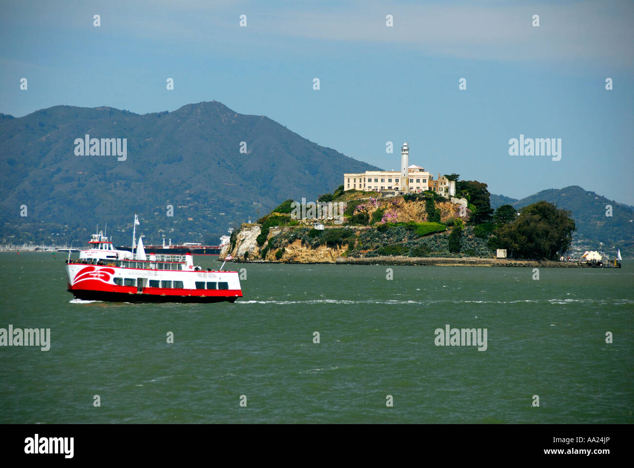 Alcatraz-Insel in der San Francisco Bay, Kalifornien USA Stockfoto