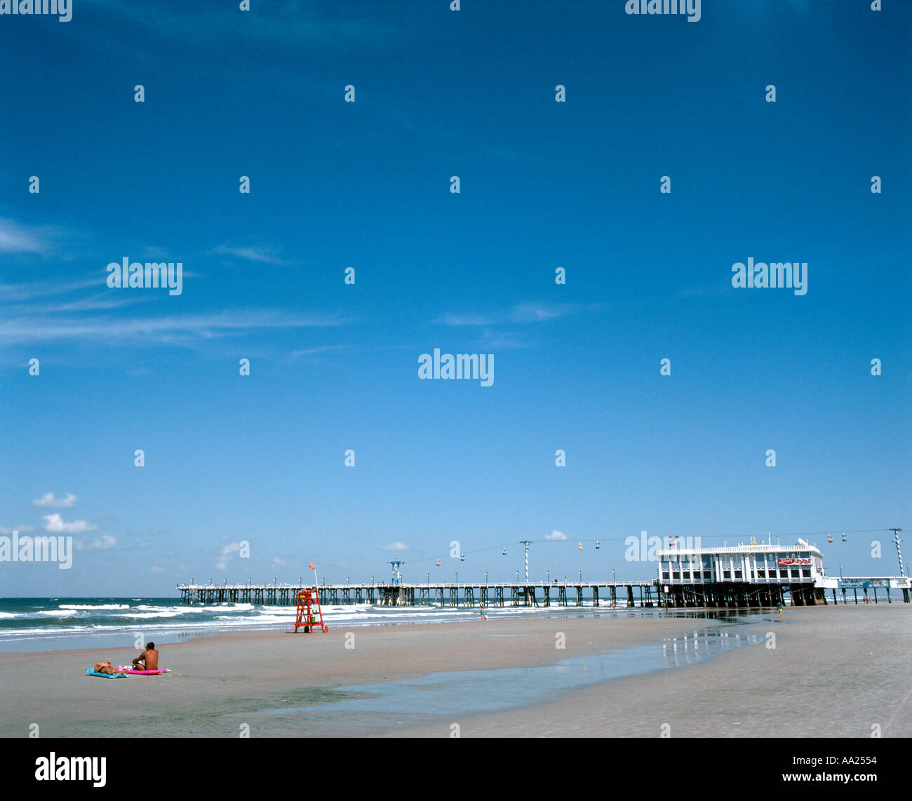 Pier am Daytona Beach, Florida, USA Stockfoto