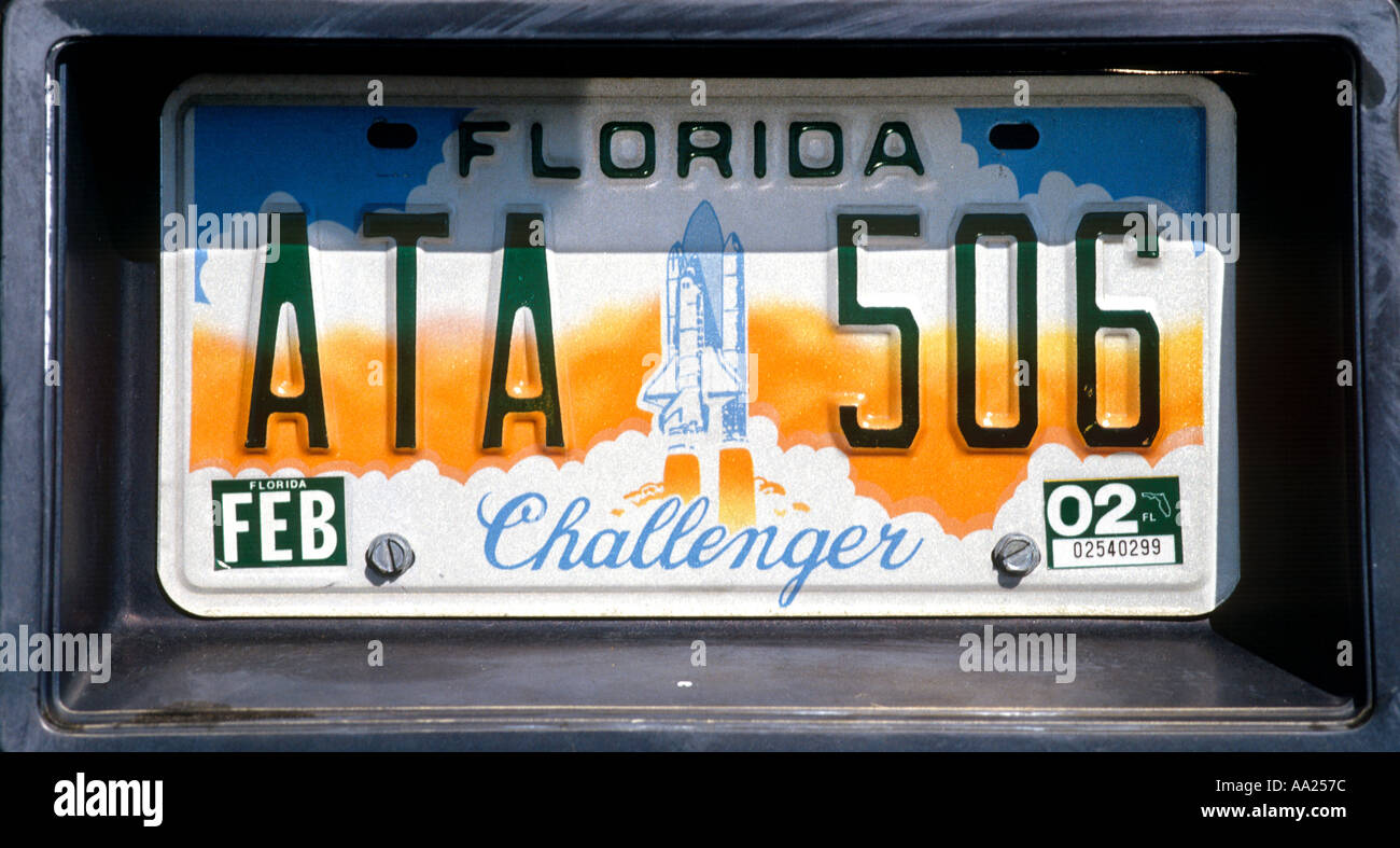 Auto-Kfz-Kennzeichen, Florida, USA Stockfoto