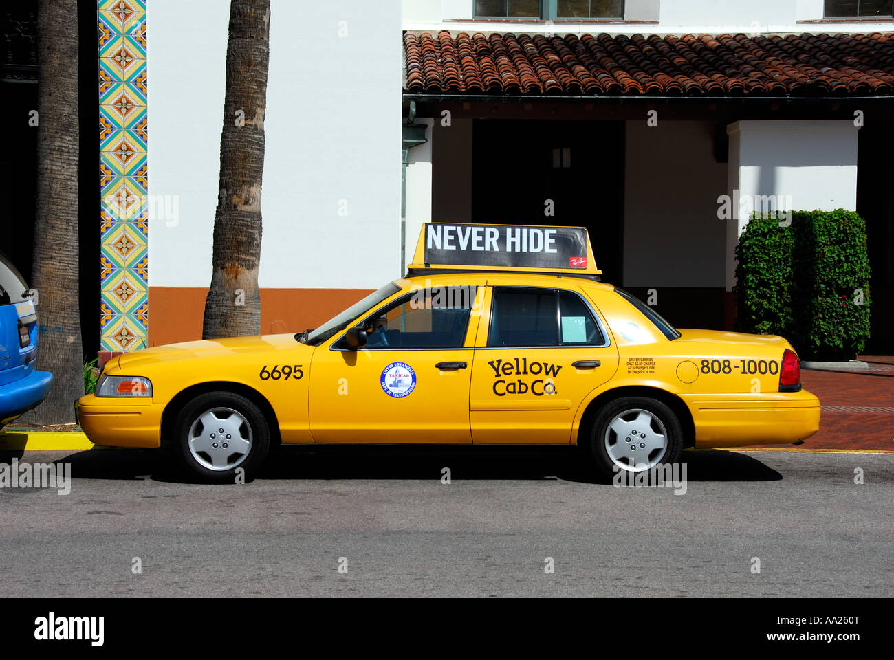 Los Angeles yellow Cab Kalifornien USA Stockfotografie Alamy