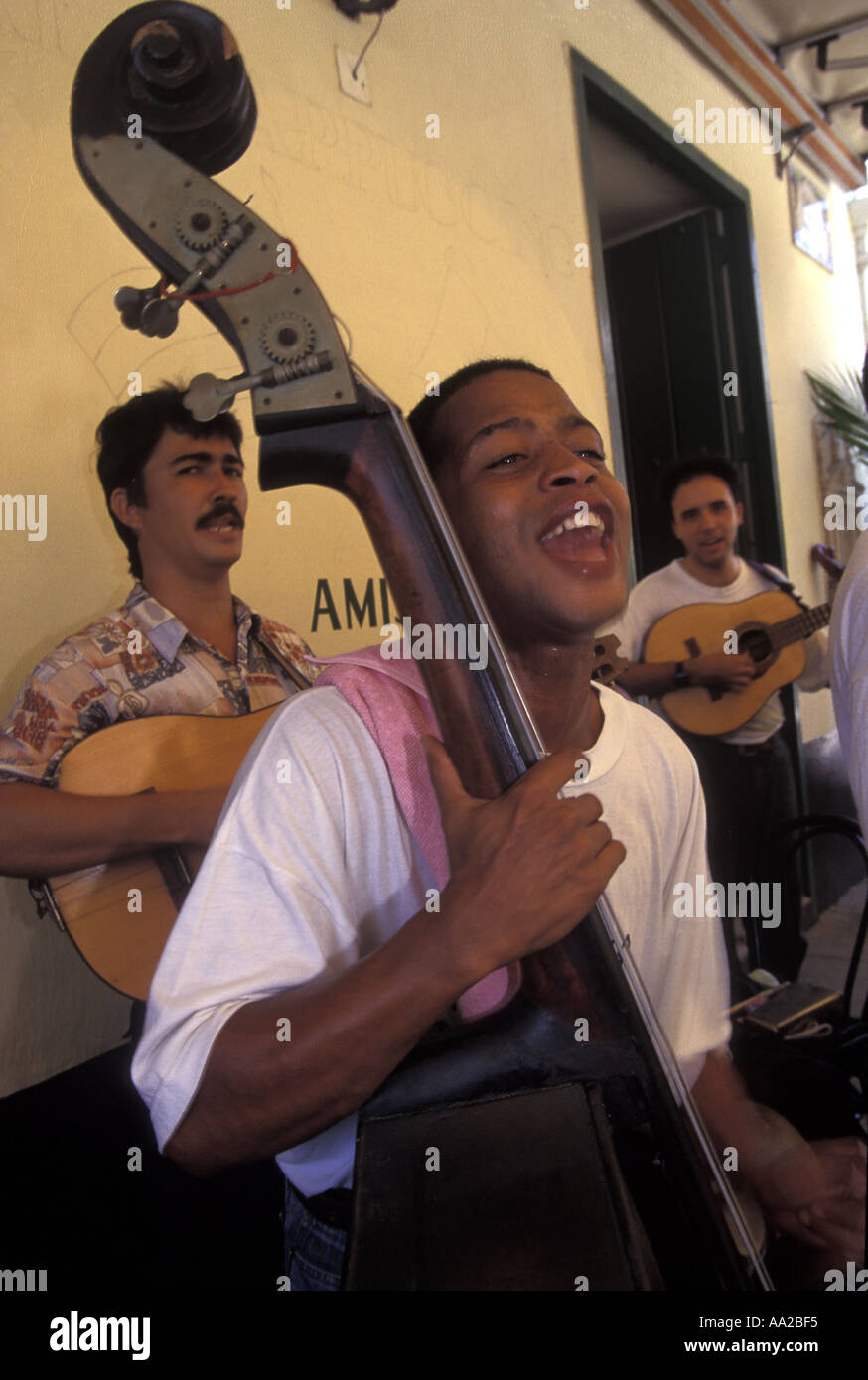 Kuba Havana.cafe Musik Stockfoto