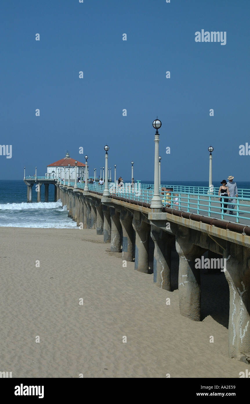 Pier, Manhattan Beach, Kalifornien Stockfoto