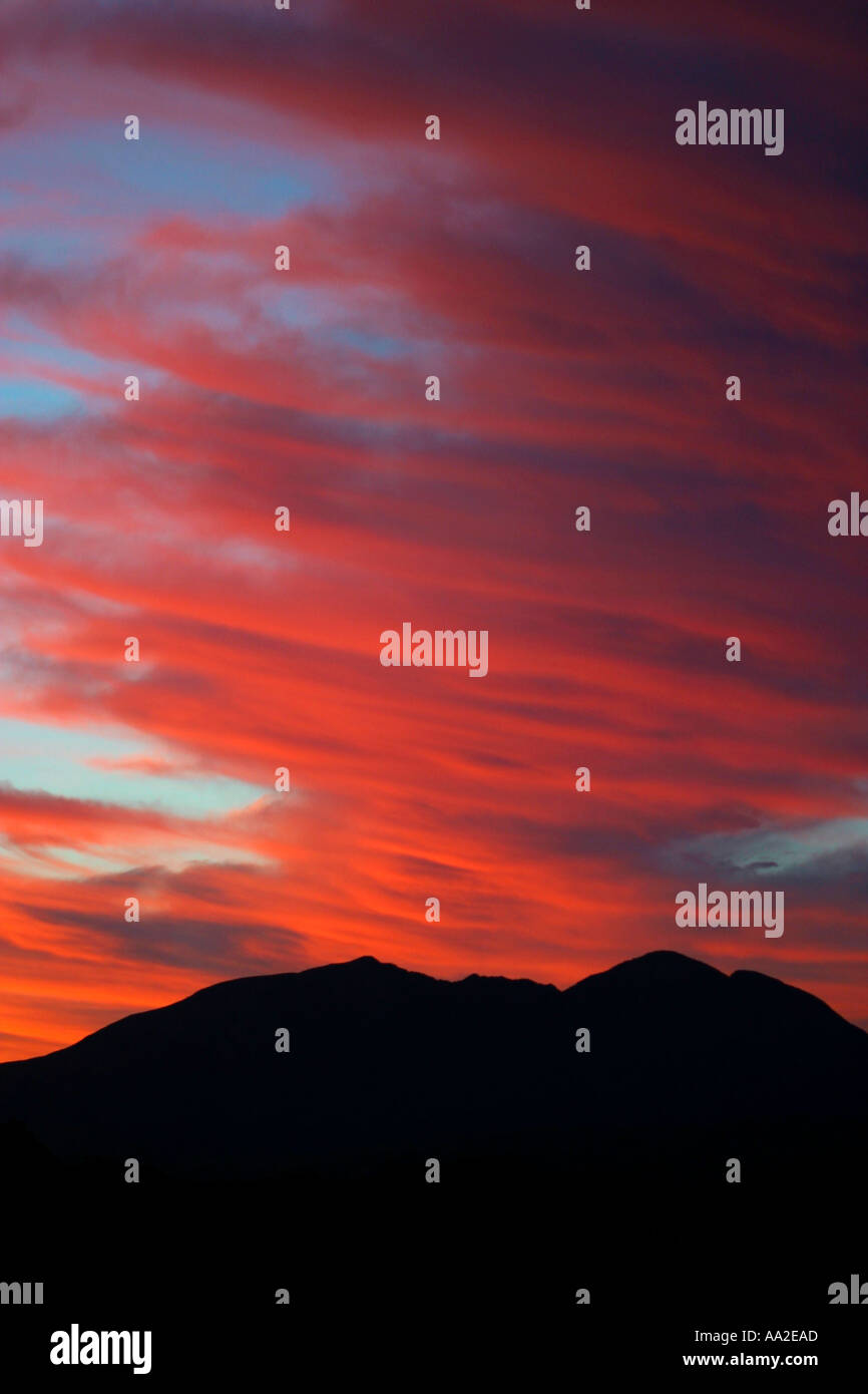Mt Conner Sonnenuntergang Stockfoto