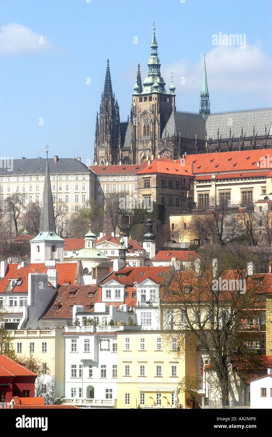 Schloss, Dom, Mala Strana, Prag, Praha, Tschechische Republik Stockfoto
