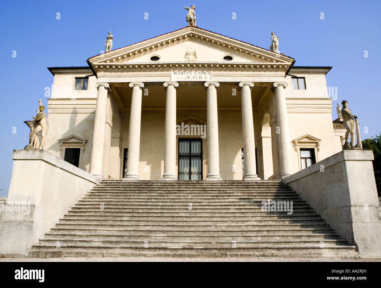 La Rotonda (Villa Almerico Capra), von Andrea Palladio in Vicenza, Italien Stockfoto