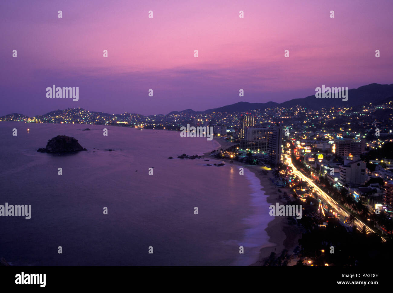 Sand Strand, Strand, Strand, Hotel, Hotels, Acapulco Bay, Bahia de Acapulco, Acapulco, Acapulco, Guerrero, Mexiko Stockfoto