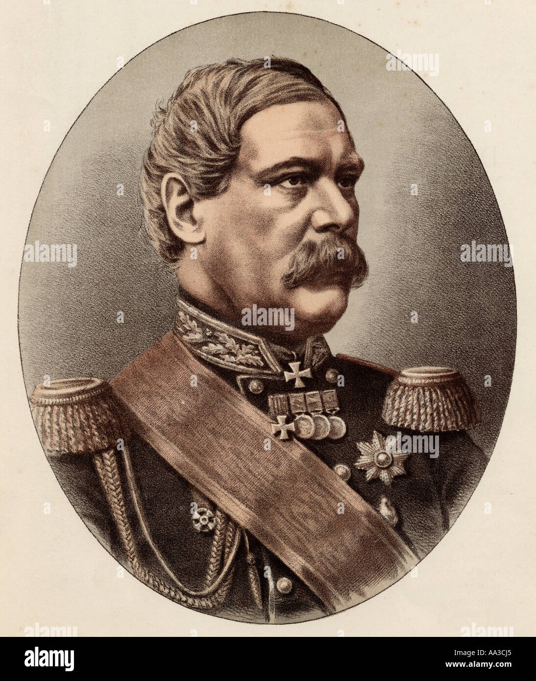 Franz Eduard Graff von Tottleben, alias General Francis Edward Todleben, 1818-1884er. Baltischer deutscher Militäringenieur und Kaiserlich russischer Armeegeneral Stockfoto