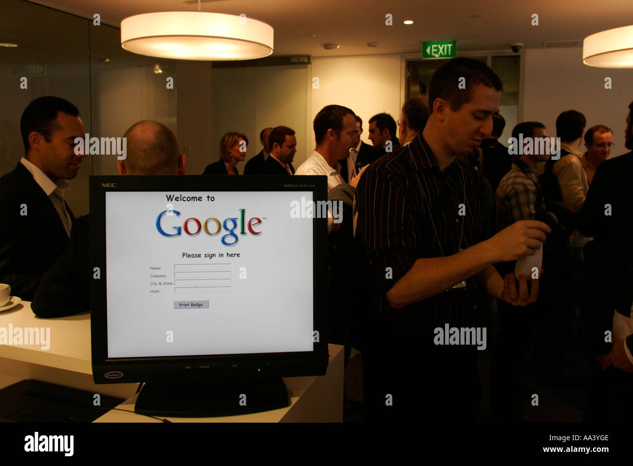 Corporate Launch-Party für die Google Search Engine Company in Sydney Australia Stockfoto