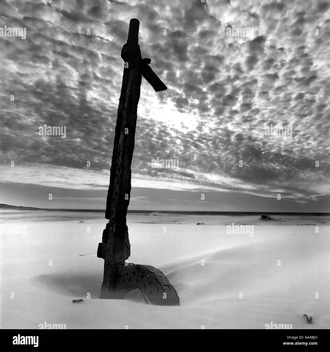 Das Wrack der ss Kakapo, Noordhoek Beach, Cape Town, Südafrika. Stockfoto