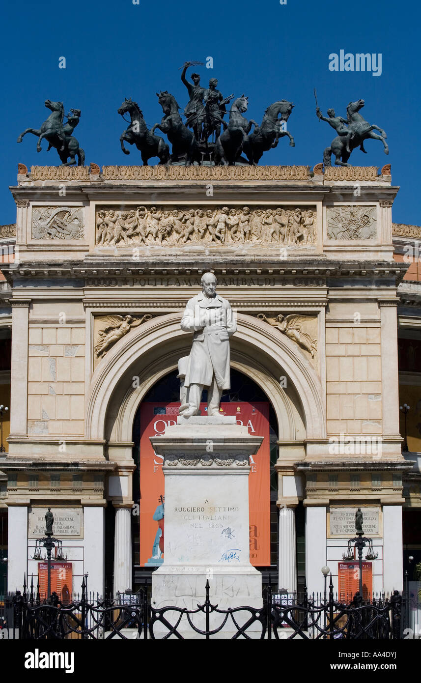 Piazza Politeama Palermo Sizilien Italien Stockfoto