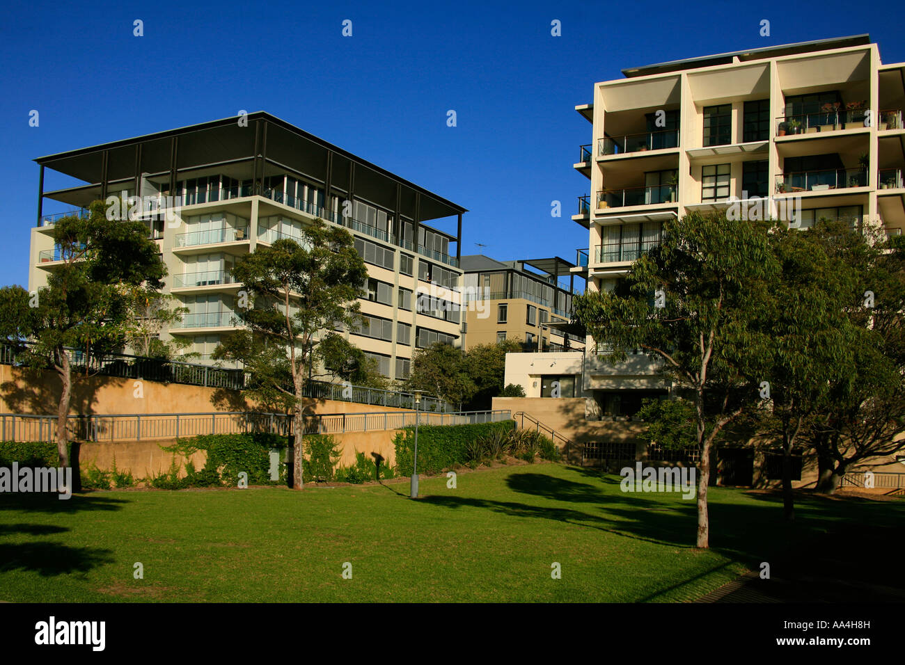 Ein zeitgenössische Architekten entworfen Luxus Appartementhaus auf der Pyrmont-Halbinsel in der Nähe von Sydney City, Australien Stockfoto