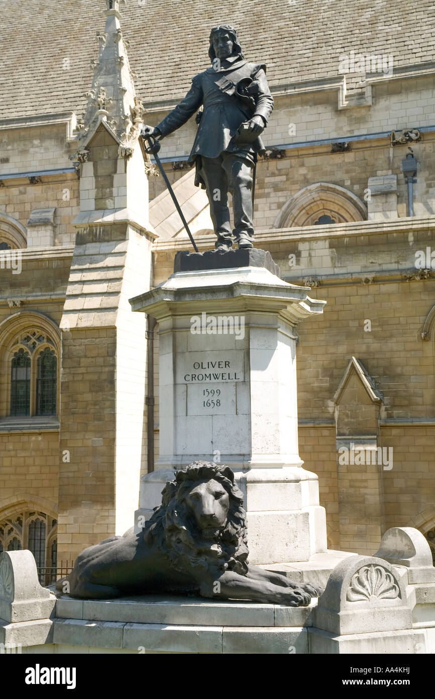 England. London. Cromwell statue Stockfoto
