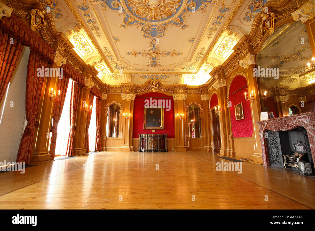 Innere des Hylands House Chelmsford Essex Stockfoto