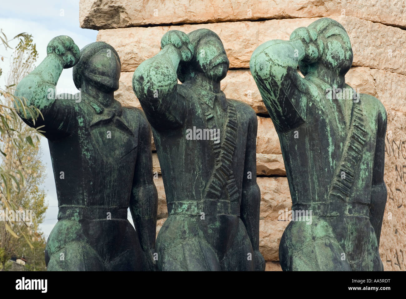 Ungarn BUDAPEST Statuenpark oder Szoborpark ein Freilichtmuseum der kommunistischen Denkmäler und Statuen von heroischen Figuren Stockfoto