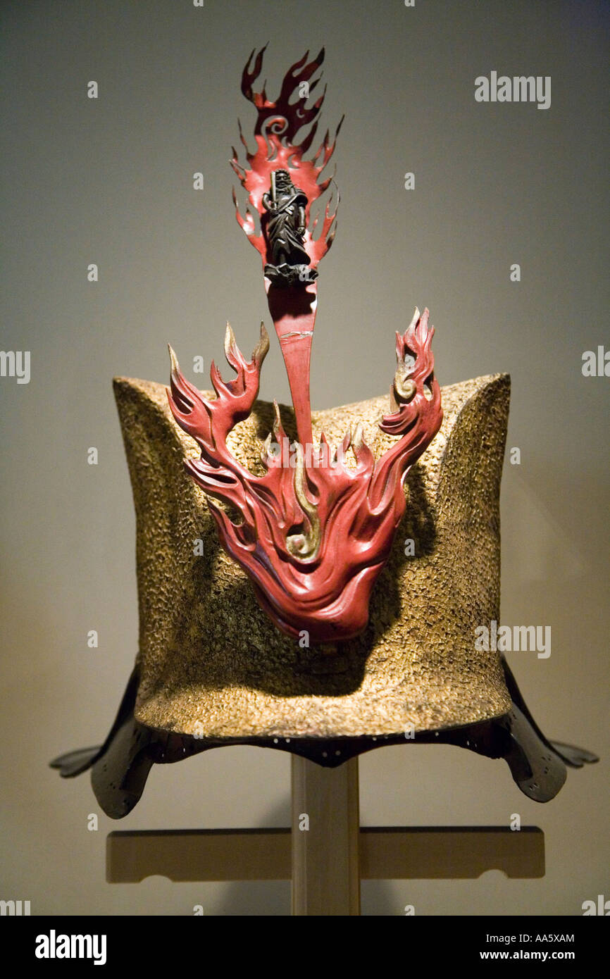 Helm Zukinnari Kabuto Momoyama Periode aus dem 16. Jahrhundert Japan Stockfoto