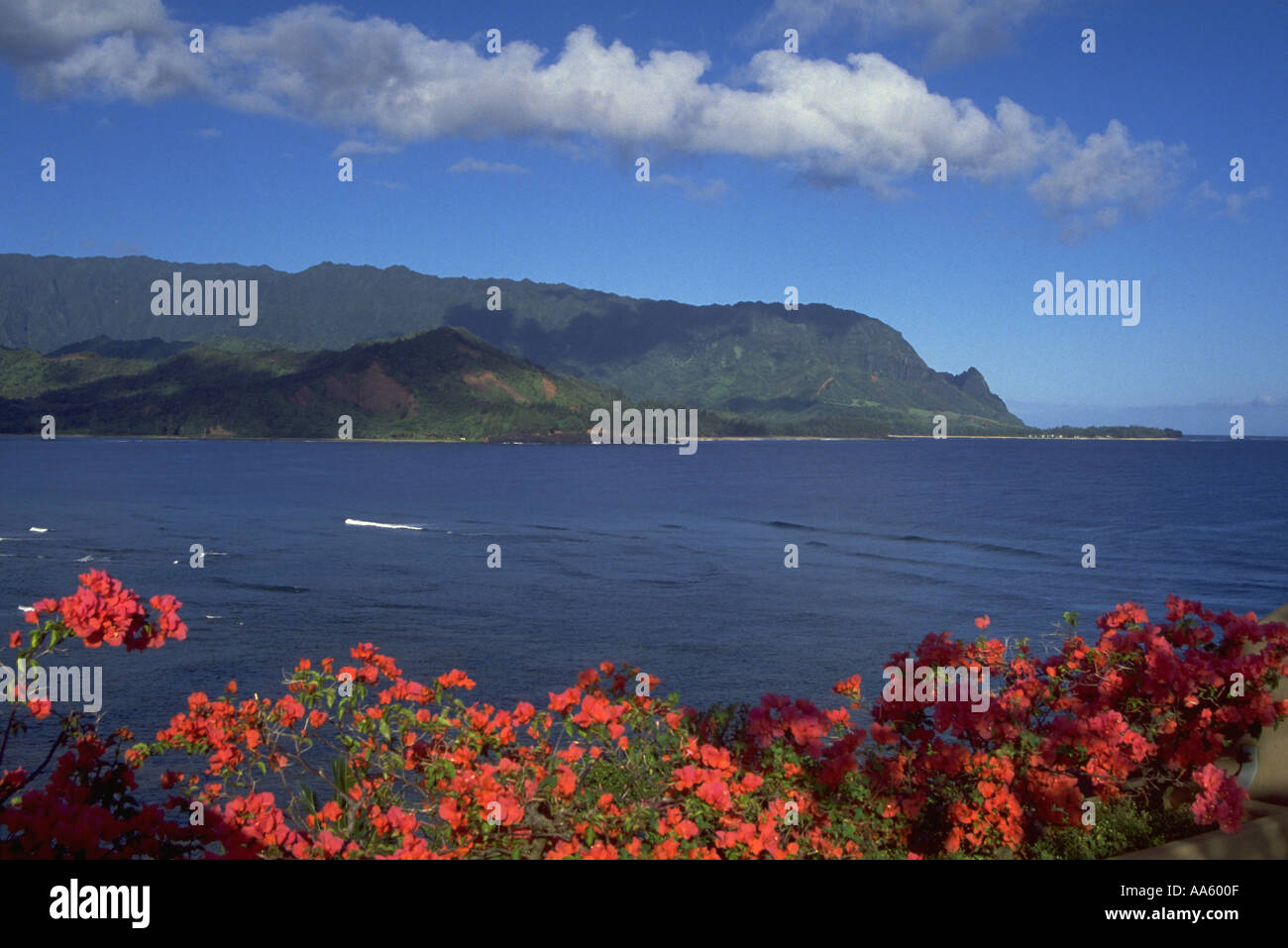 Princeville Hanalei Bay Kauai Hawaii USA Stockfoto