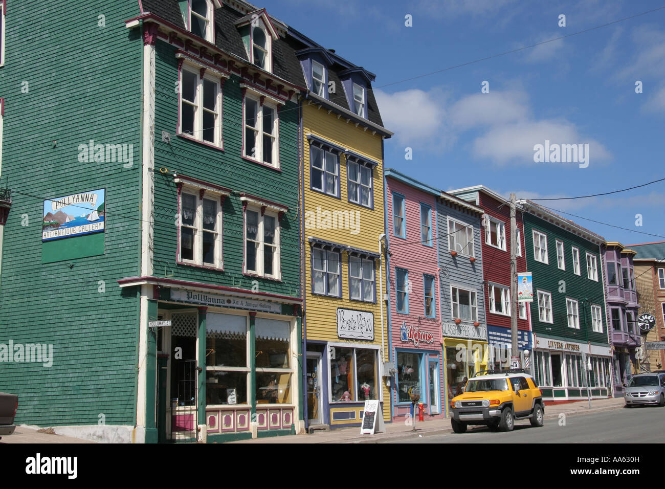 Die Innenstadt von St. John s in Neufundland Kanada Stockfoto