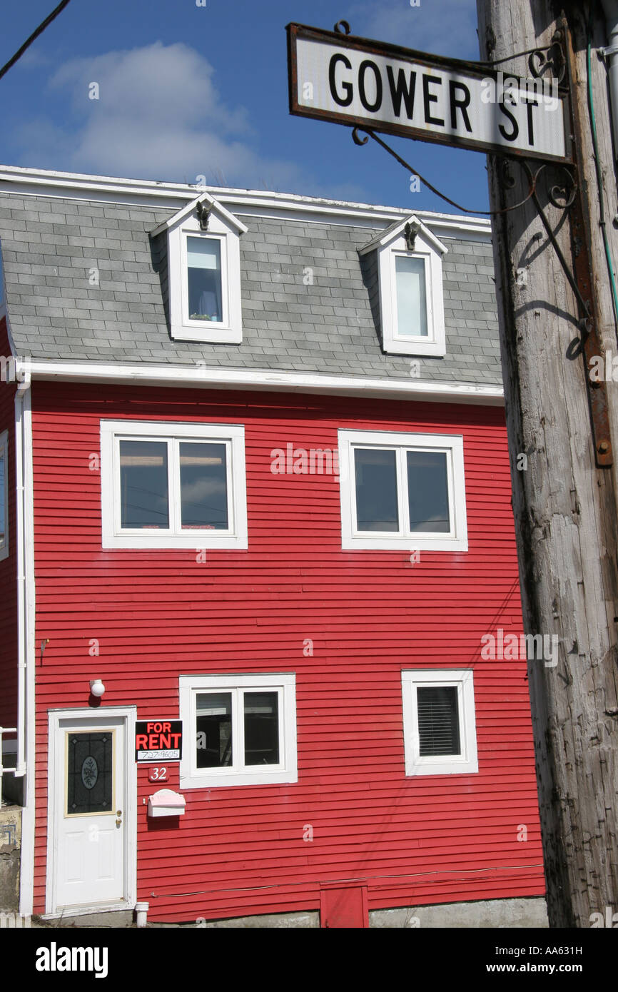 Haus in der Gower Street in St. John s Neufundland Stockfoto