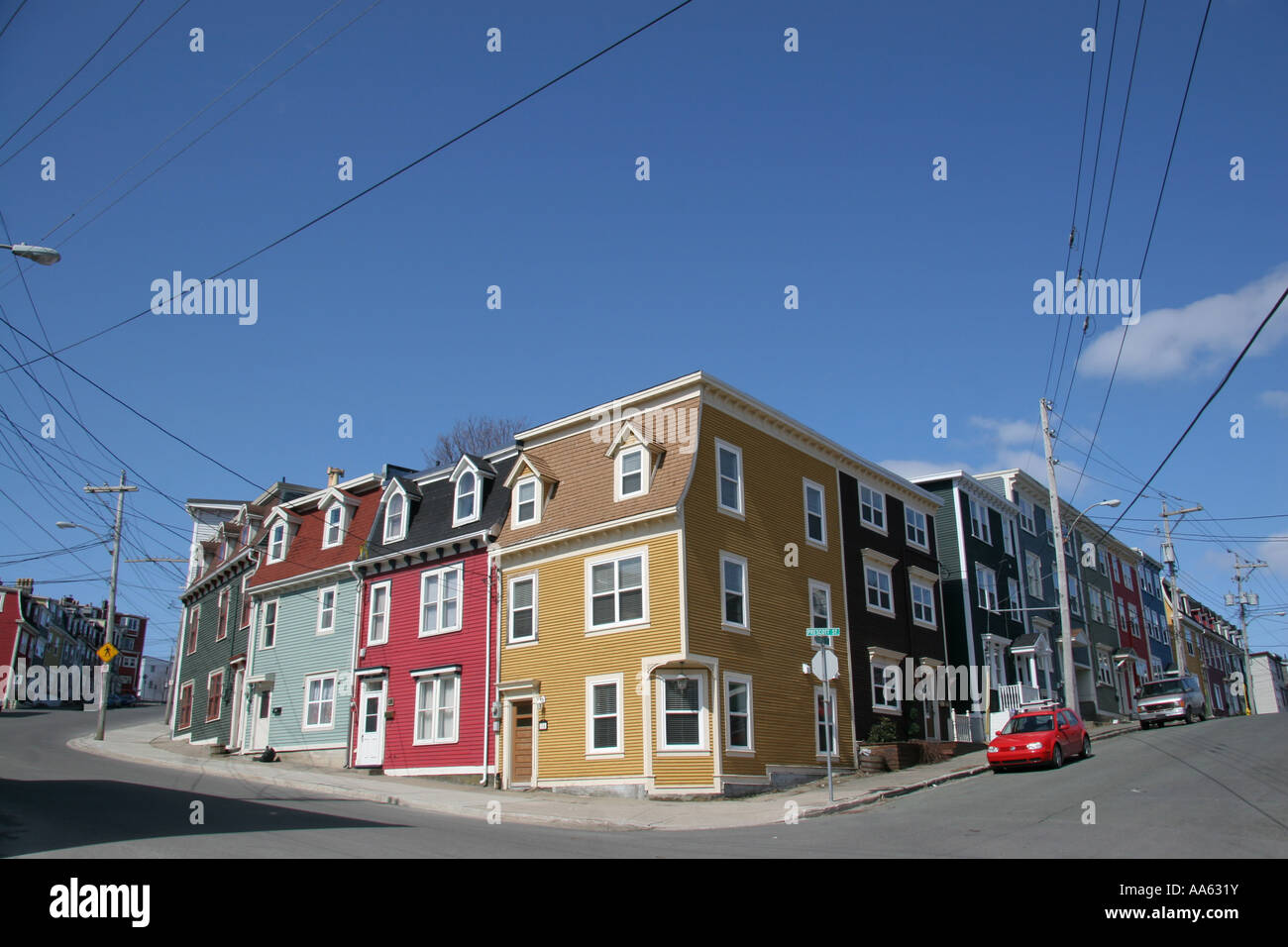 Die Innenstadt von St. John s Neufundland Kanada Stockfoto