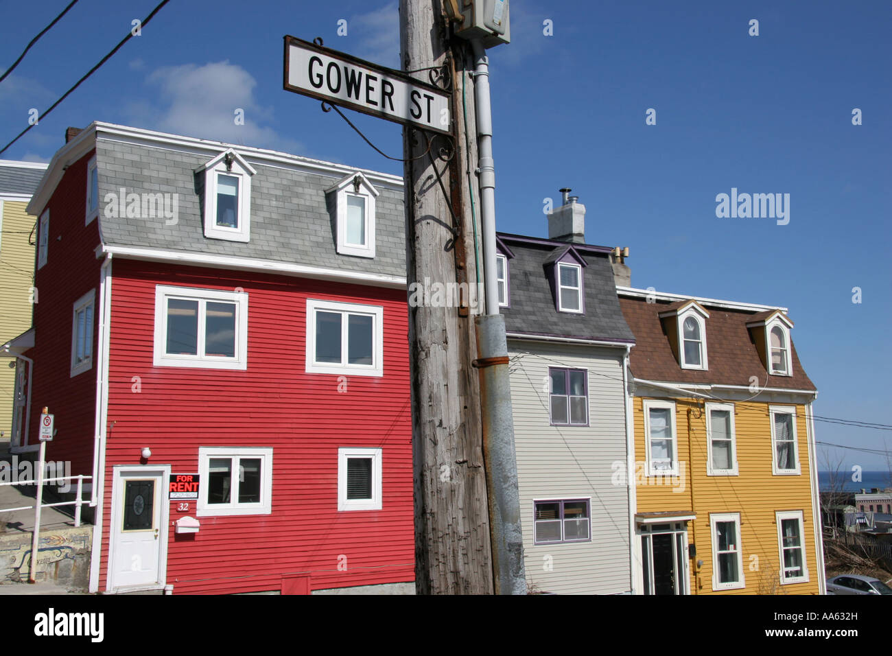 Gower Street in der Innenstadt von St. John s Neufundland Stockfoto