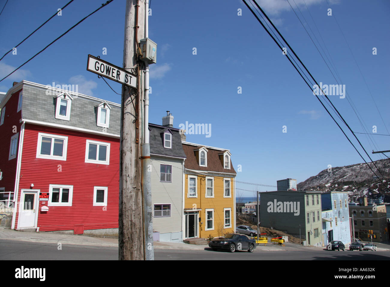 Gower Street St John s Neufundland Kanada Stockfoto