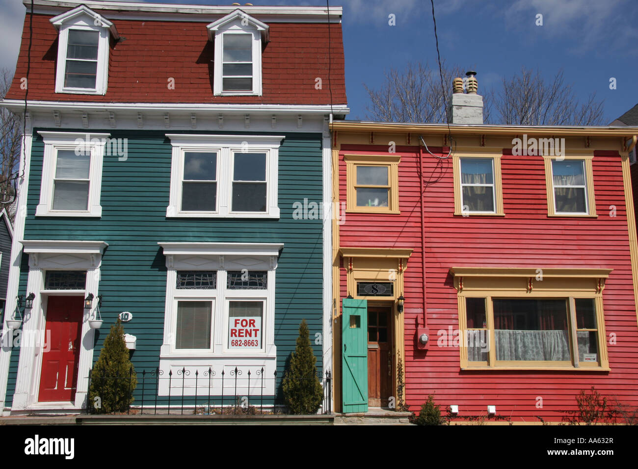 Häuser in St. John s Neufundland Kanada Stockfoto