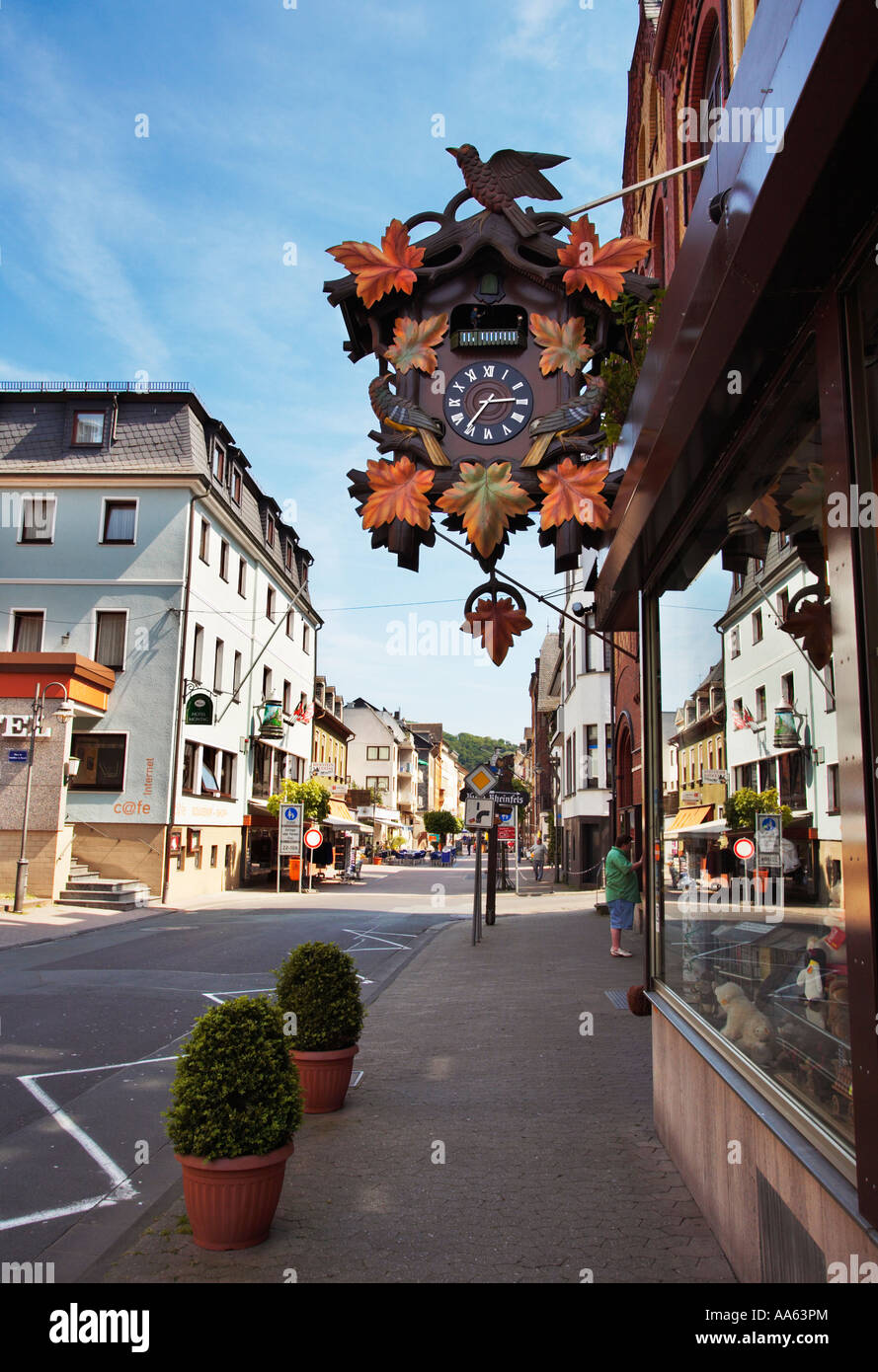 Weltweit größte frei hängende Kuckucksuhr in St. Goar in das Rhein-Valley-Deutschland-Europa Stockfoto