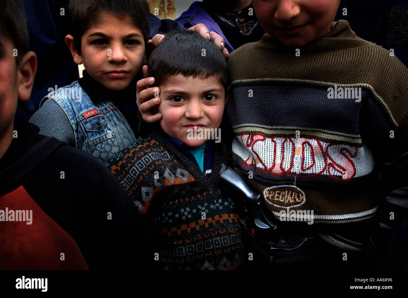 İmişli Bezirk Aserbaidschan 12. Januar 2003 minderjährige Flüchtlinge und IDP s Binnenvertriebene leben seit den letzten zehn Jahren Stockfoto