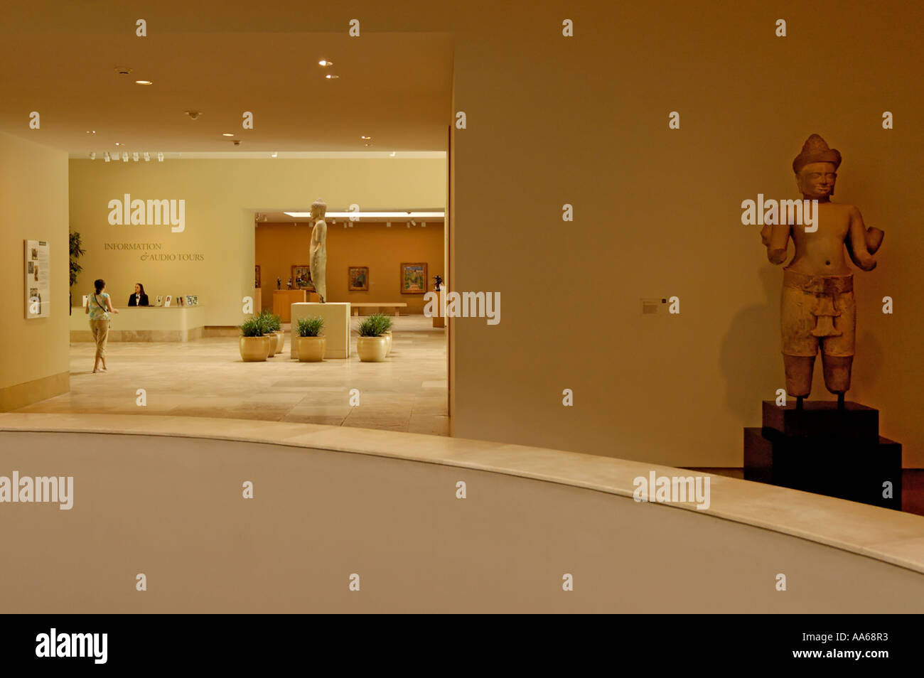 Interieur und Eingang Foyer des Norton Simon Museum Pasadena Kalifornien USA Stockfoto