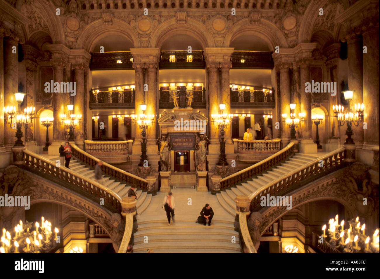 Frankreich Paris Opéra Garnier Grand Escalier Stockfoto
