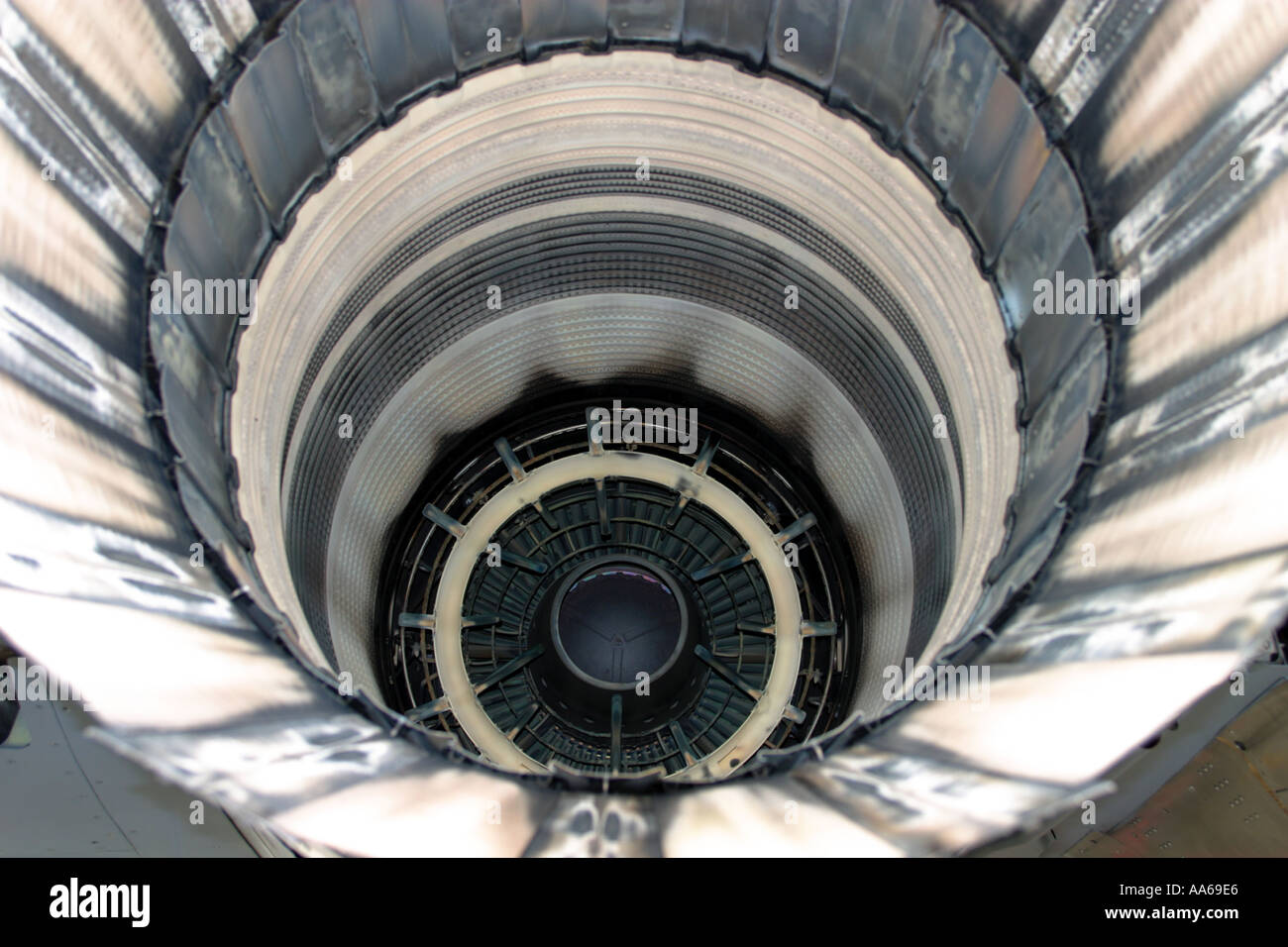 Boeing Vereinigte Staaten Luftwaffe KC-135R Tanker Motor Düse Stockfoto