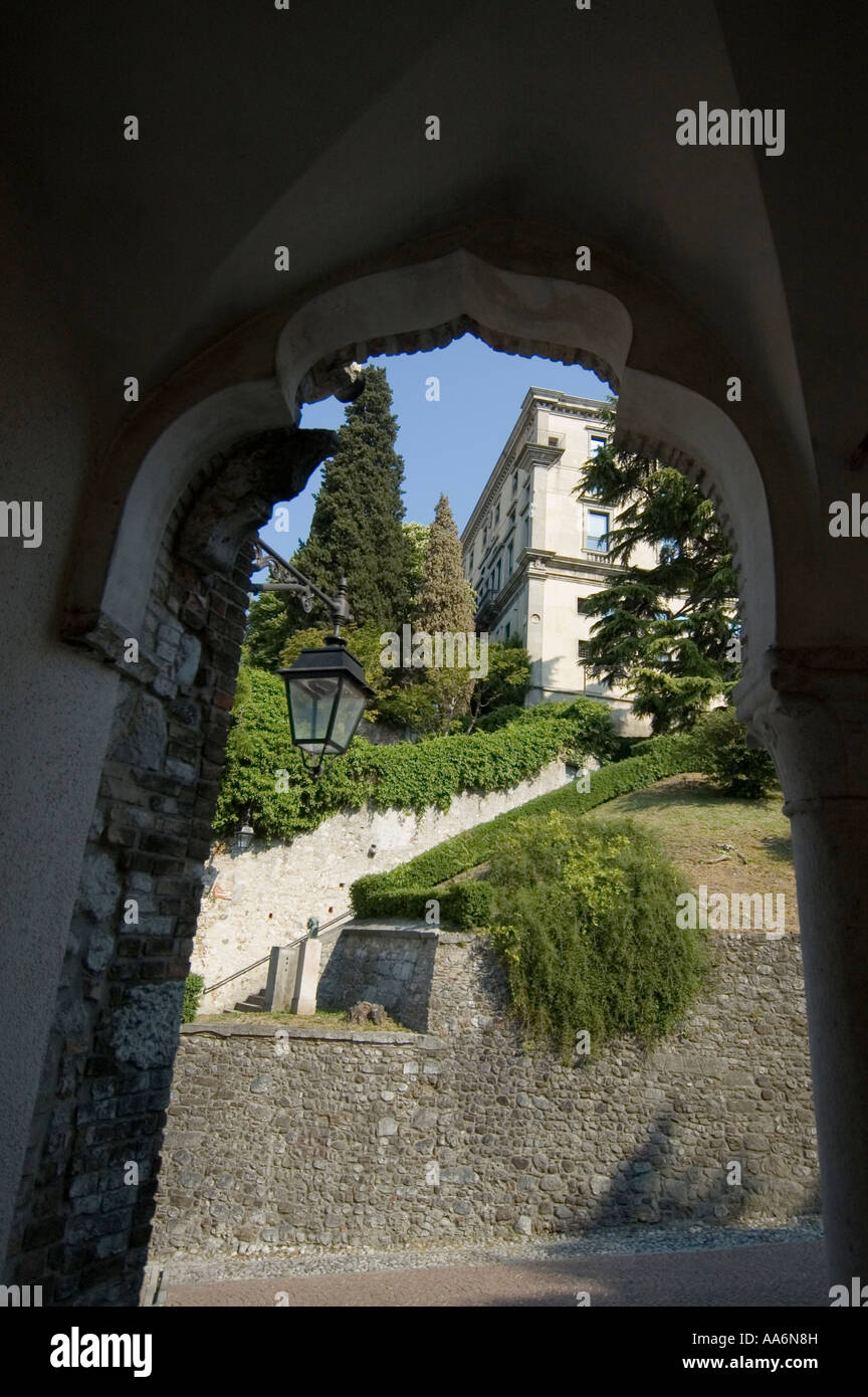 Der Aufstieg zum Schloss von Udine Stockfoto