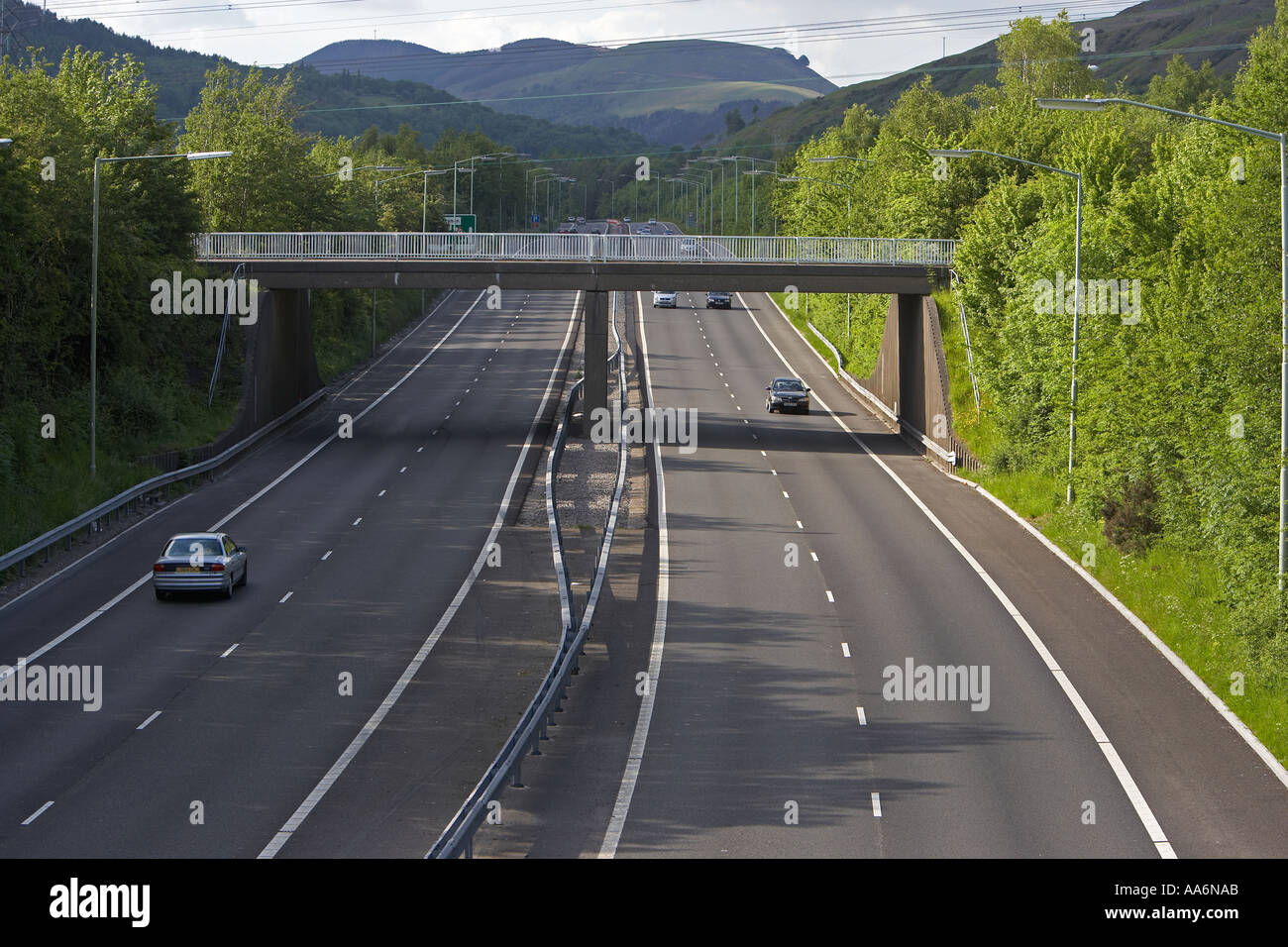 A470 in der Nähe von Pontypridd, South Wales, UK Stockfoto