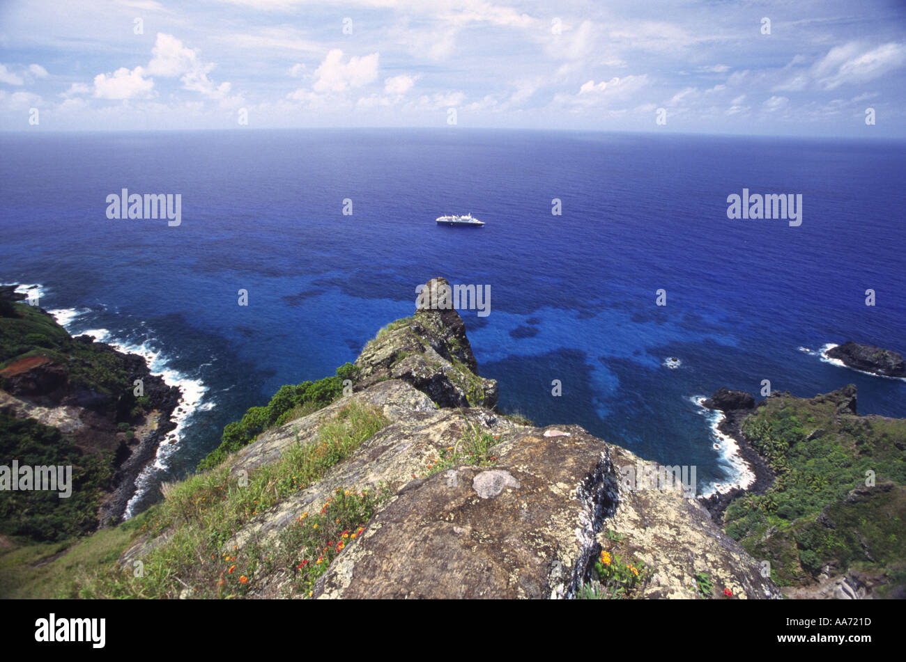 St Paul s Bounty Bay Online Punkt Pitcairninseln Stockfoto