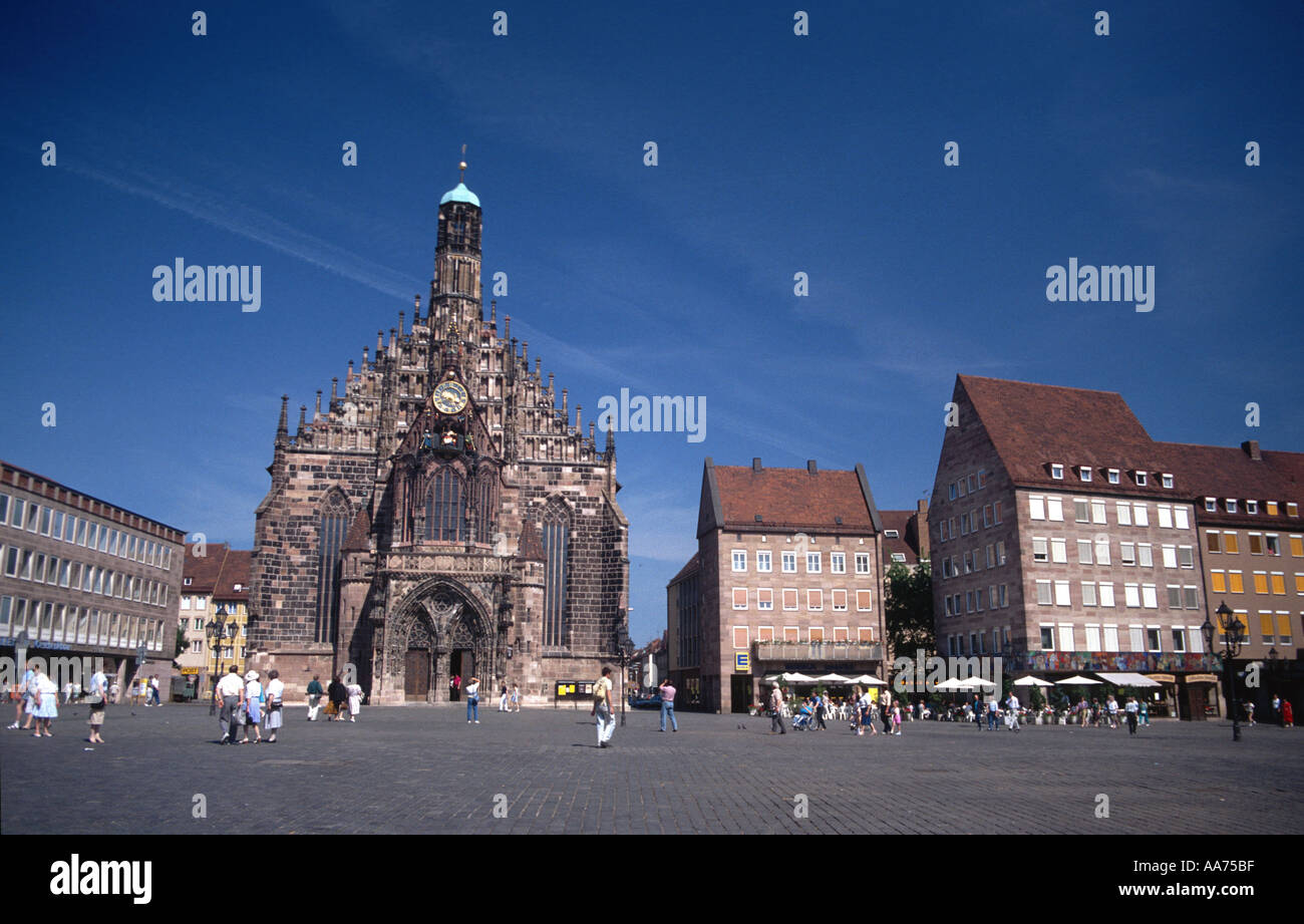 Deutschland Bayern Stadt Nürnberg Kirche Unsere Liebe Frau auf dem Markt Stockfoto